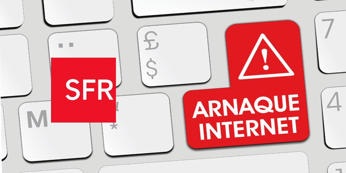 un clavier avec une touche spécifique attention arnaque