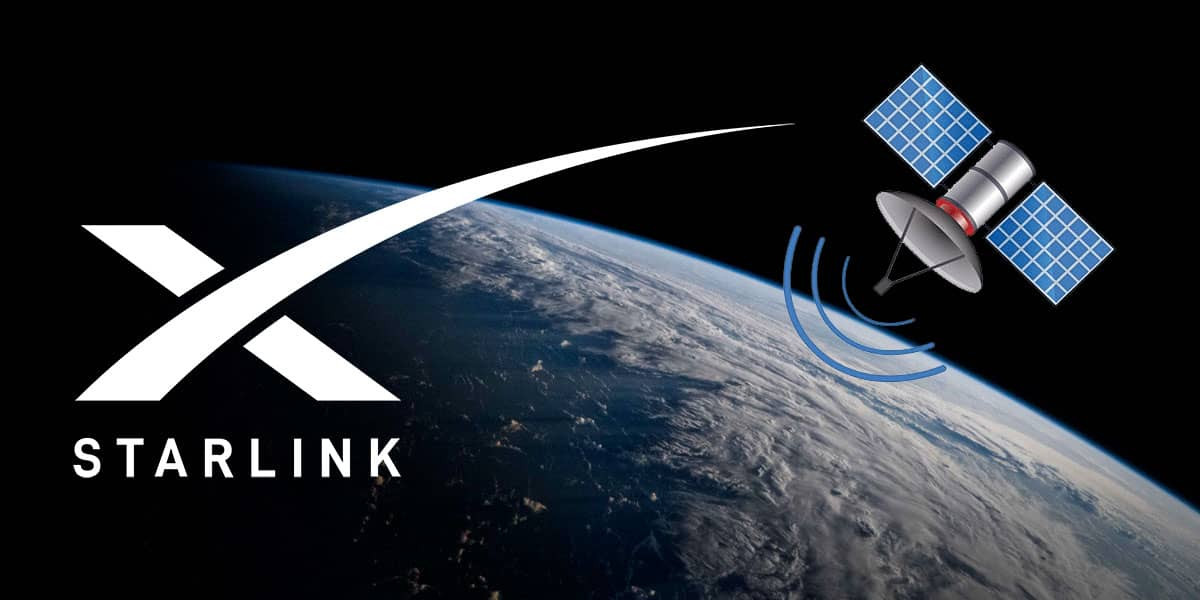 photo de la terre depuis l'espace avec un satelitte starlink